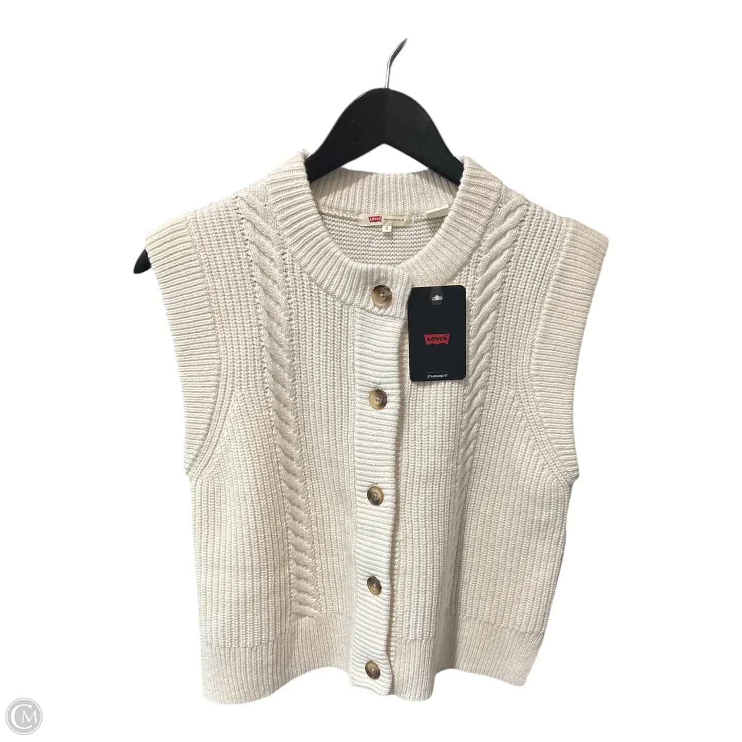 Vest Other By Levis In Cream, Size: S