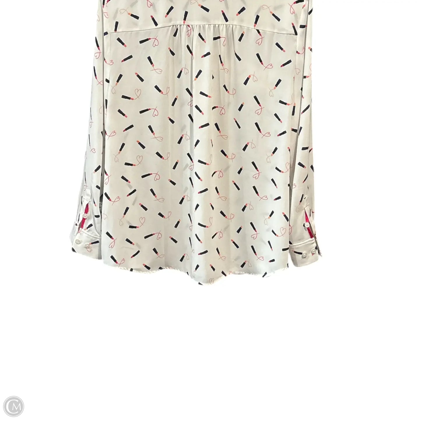 Top Long Sleeve Basic By Chicos In White, Size: L