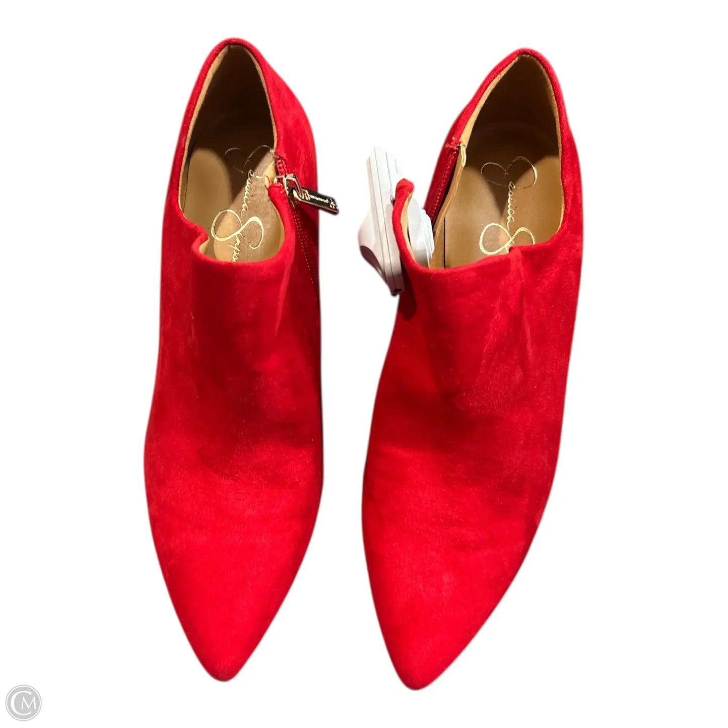 Boots Ankle Heels By Jessica Simpson In Red, Size: 8