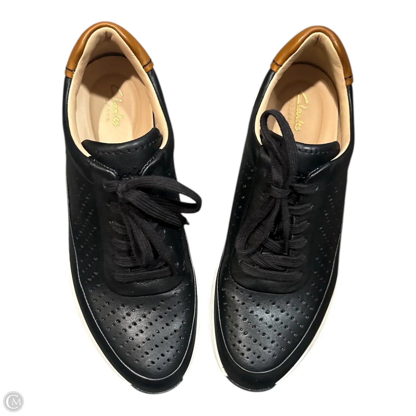 Shoes Sneakers By Clarks In Black, Size: 9