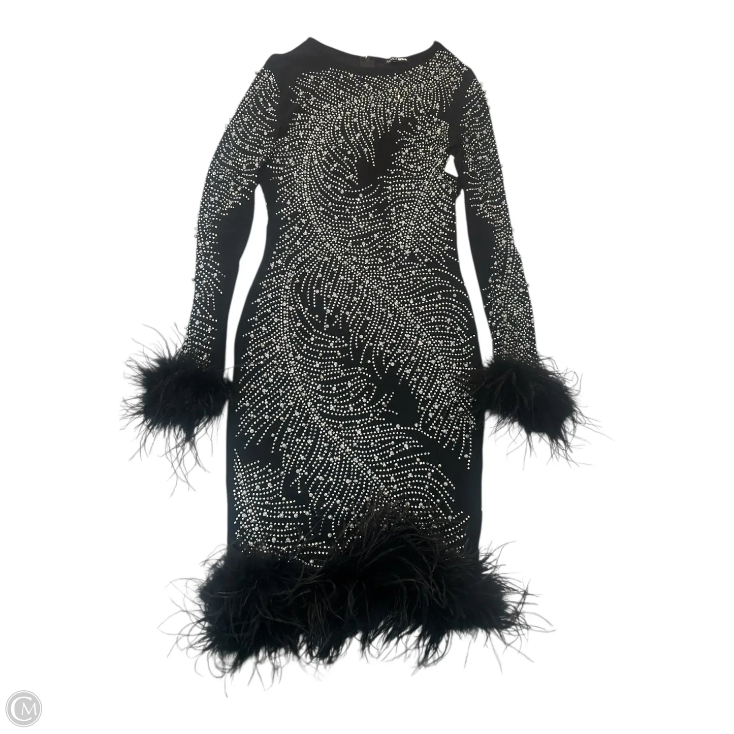 Dress Casual Midi By Fashion Nova In Black, Size: L