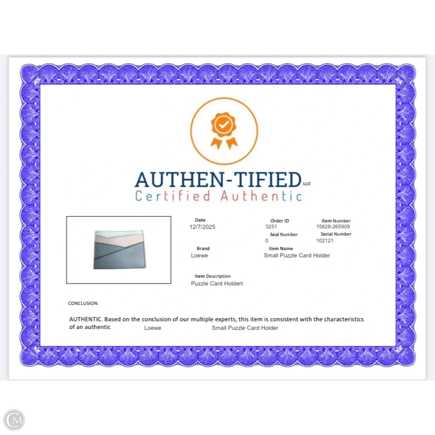 Wallet Luxury Designer By Loewe, Size: Small