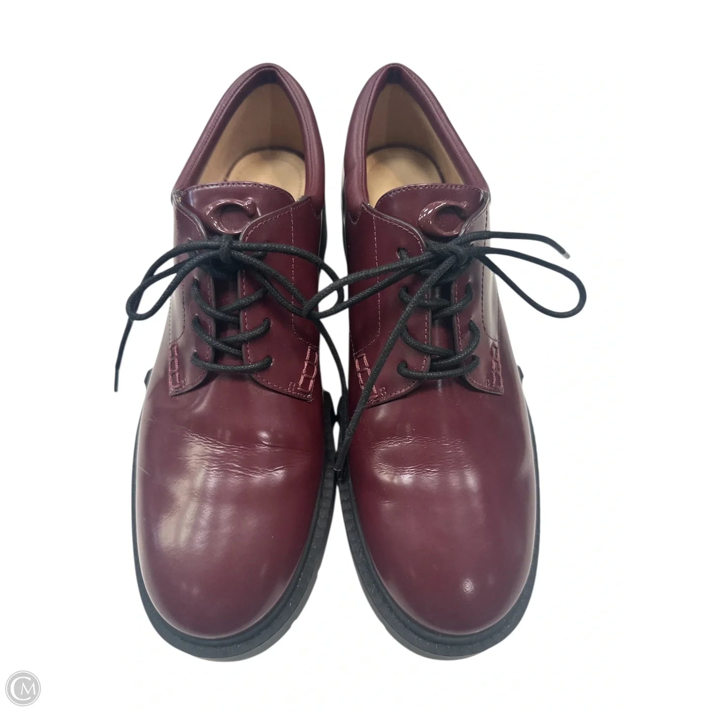 Shoes Designer By Coach In Maroon, Size: 11