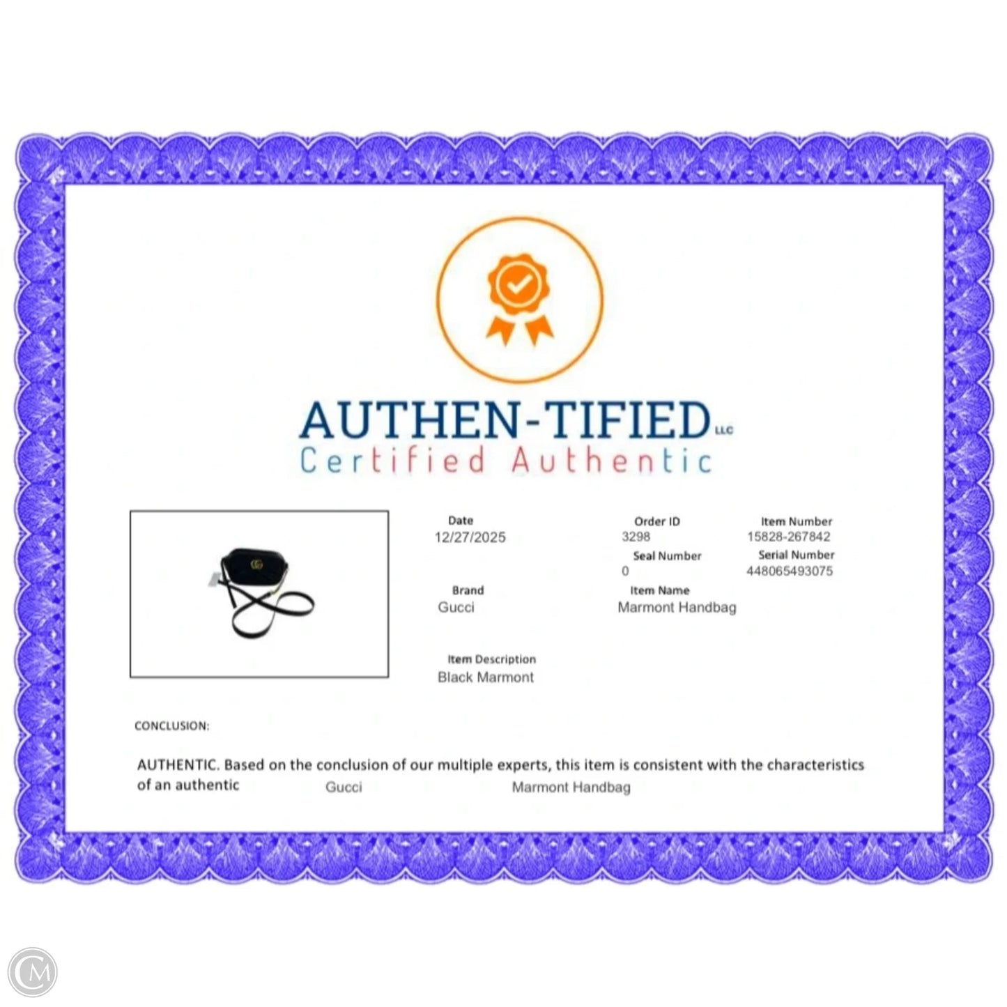 Handbag Luxury Designer By Gucci, Size: Small