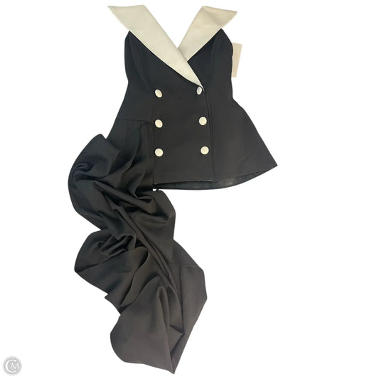 Top Sleeveless Basic By Clothes Mentor In Black & White, Size: S