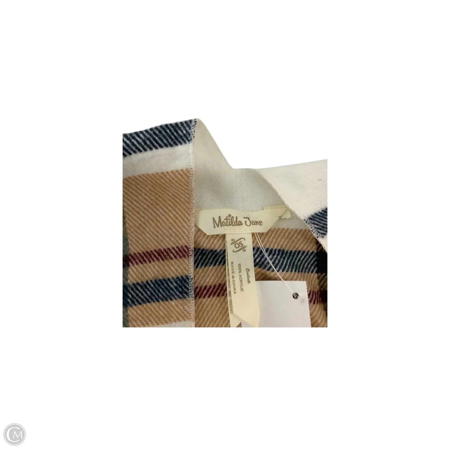 Poncho By Matilda Jane In Plaid Pattern, Size: Osfm