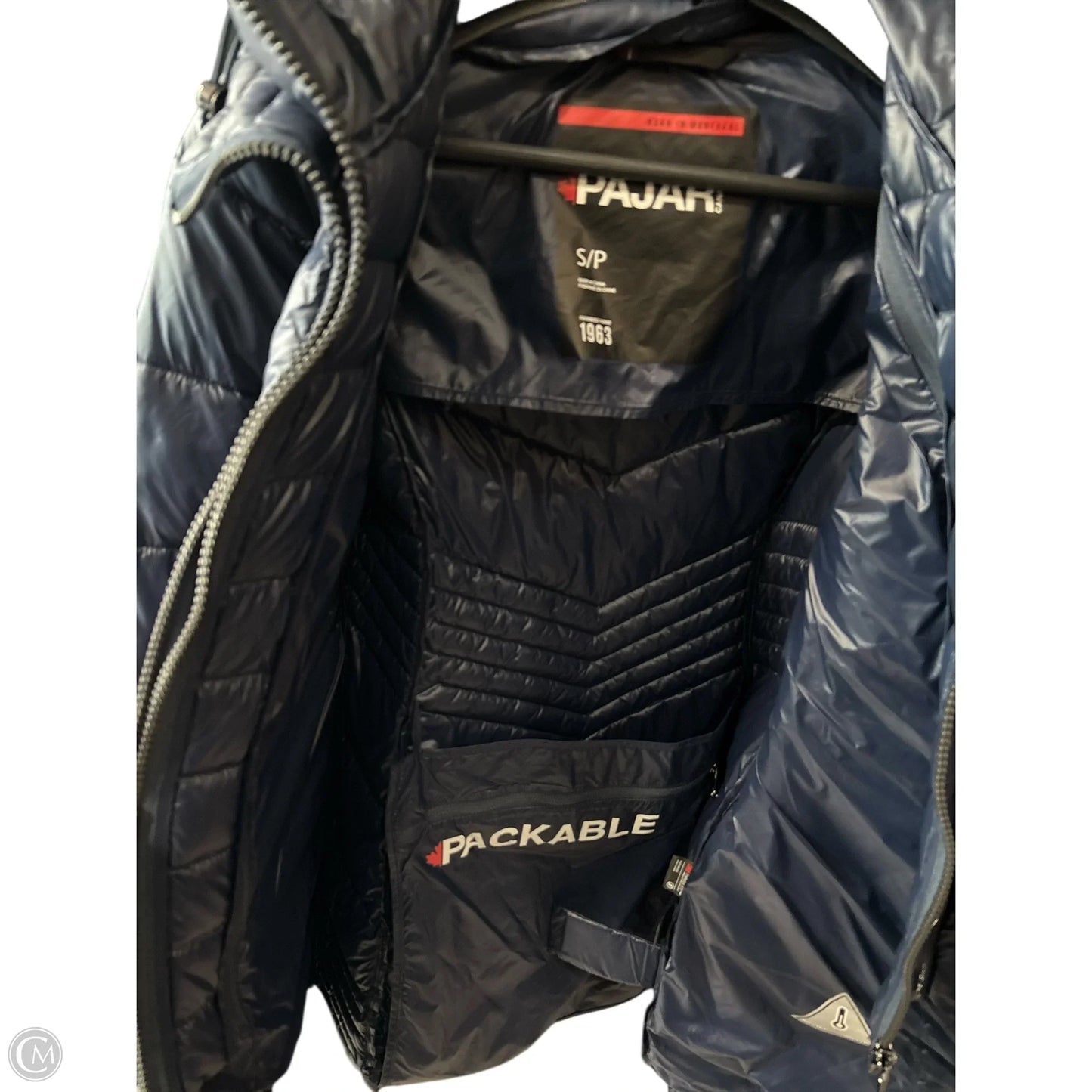 Coat Puffer & Quilted By Clothes Mentor In Navy, Size: S