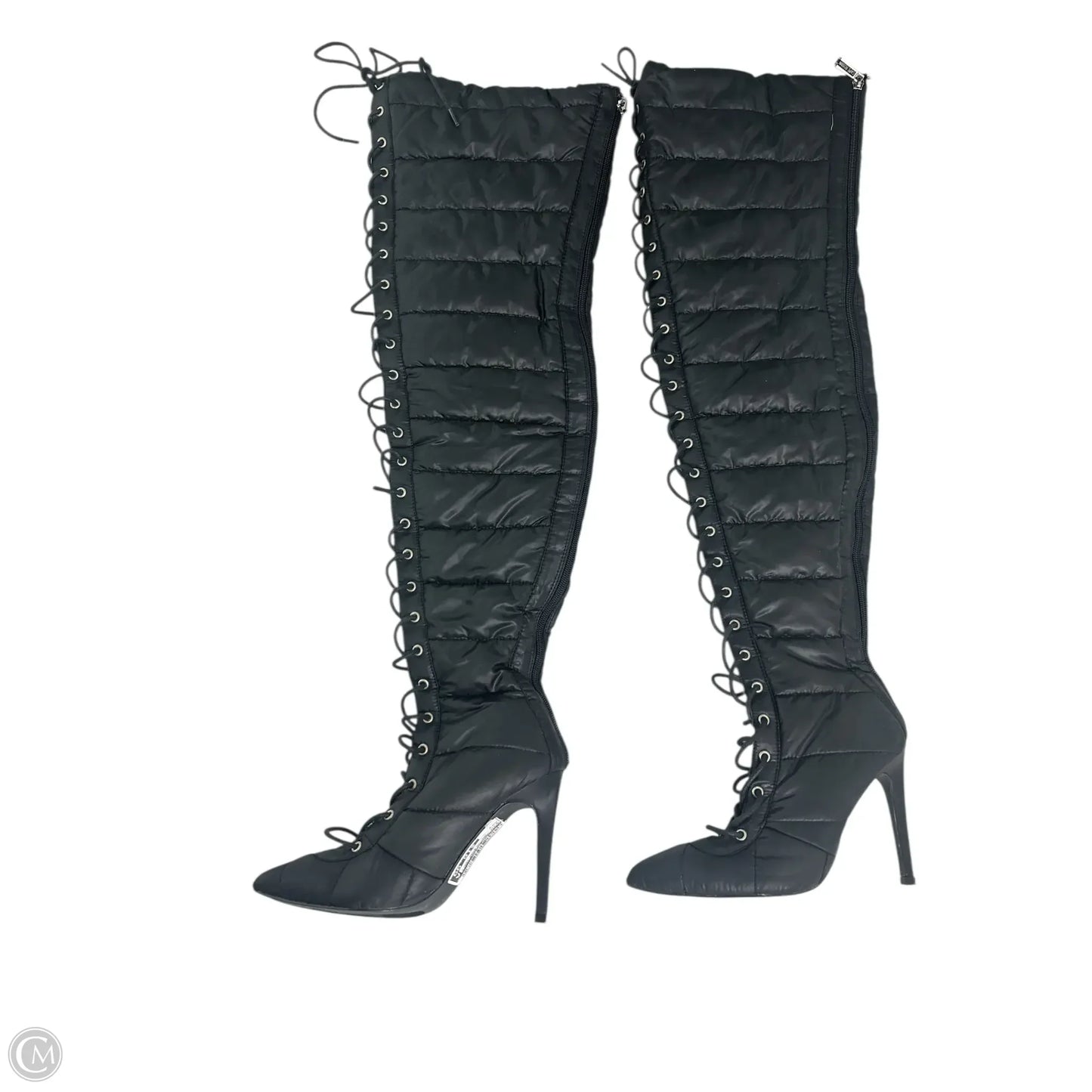 Boots Over-the-knee Heels By Clothes Mentor In Black, Size: 7