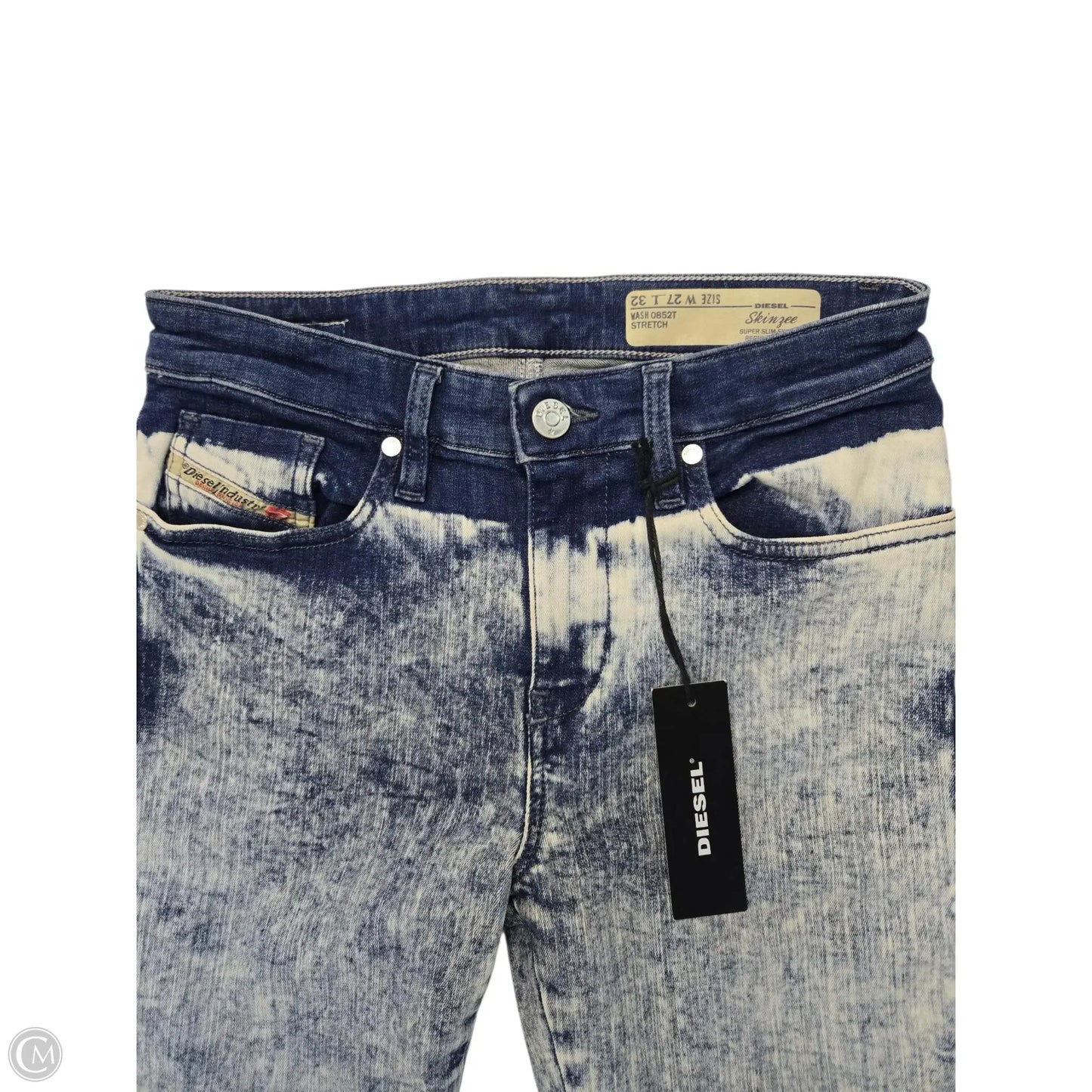 Jeans Skinny By Diesel In Blue, Size: 4