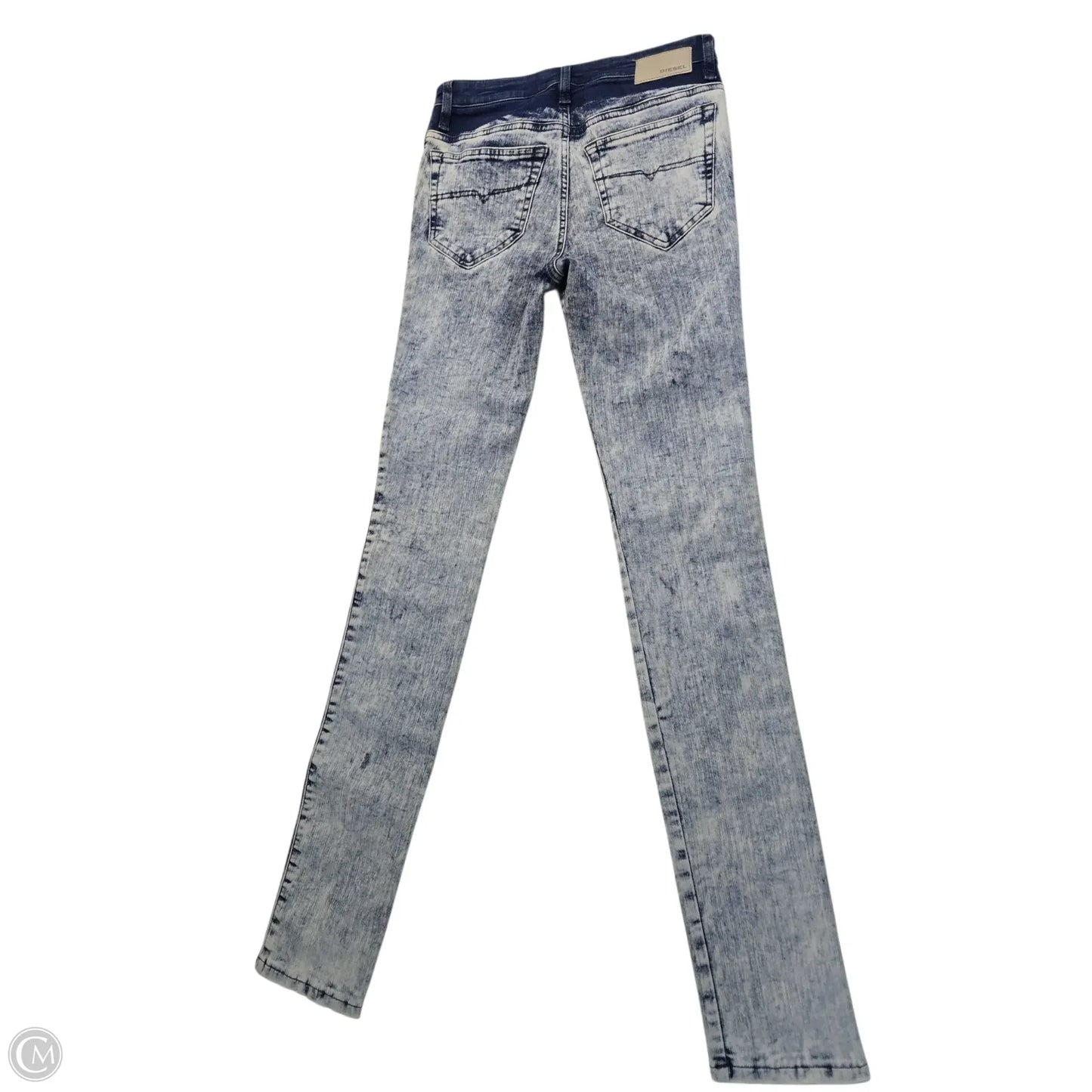 Jeans Skinny By Diesel In Blue, Size: 4