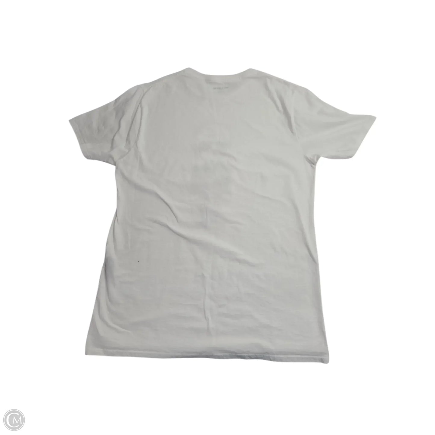 Top Short Sleeve Designer By Karl Lagerfeld In White, Size: M