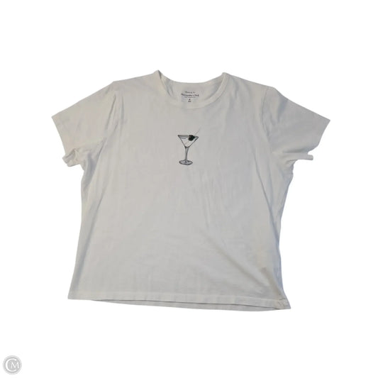 Top Short Sleeve Basic By Abercrombie And Fitch In White, Size: M