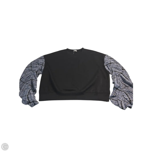 Top Long Sleeve Basic By Why Dress In Black & Blue, Size: 3x