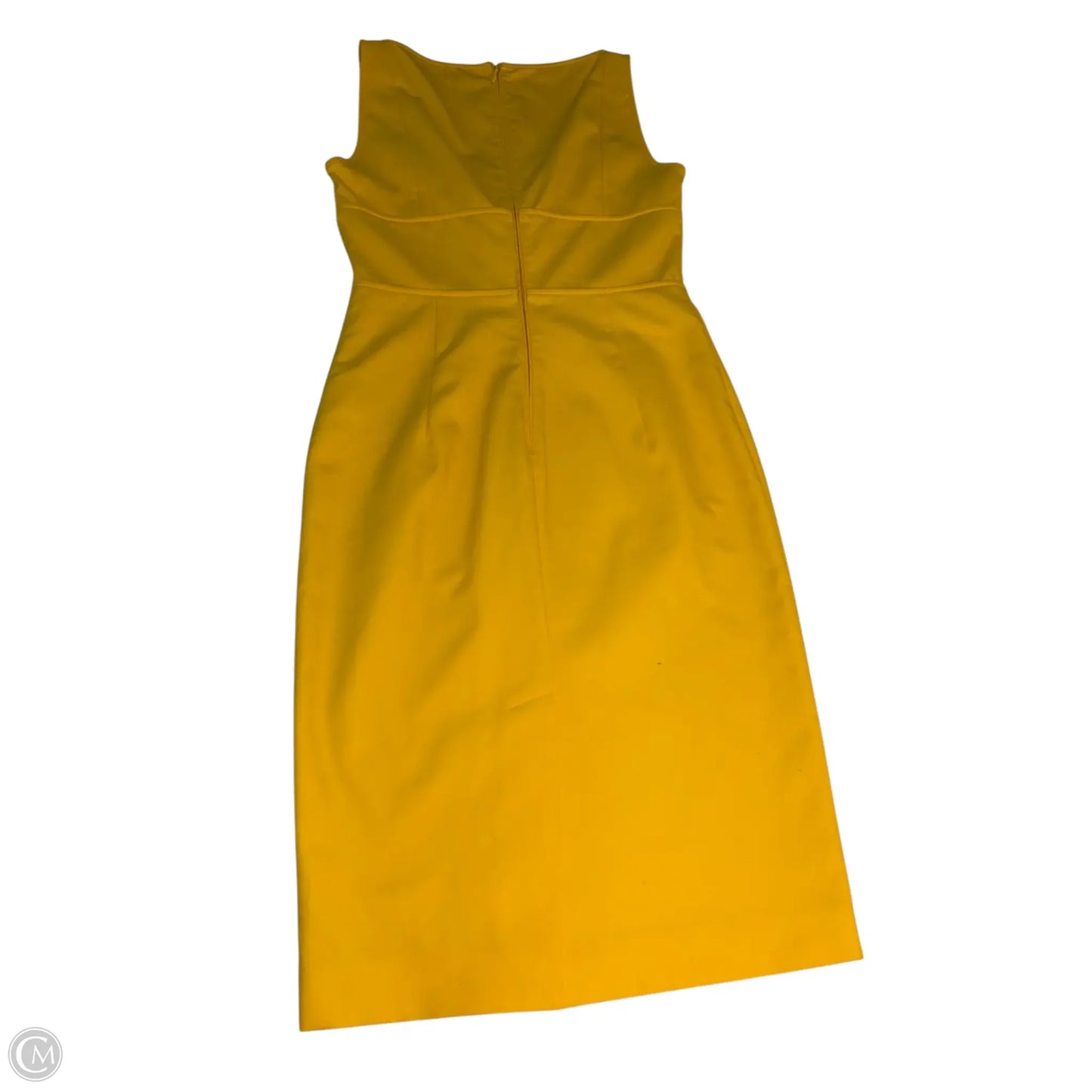 Dress Casual Midi By Clothes Mentor In Yellow, Size: L