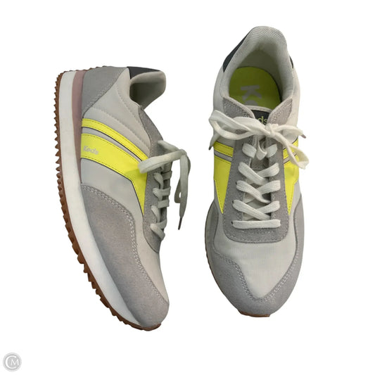 Shoes Sneakers By Keds In Grey & Yellow, Size: 8.5