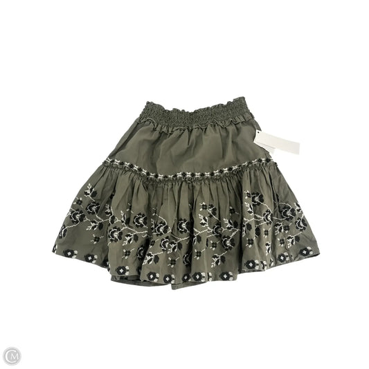 Skirt Designer By Kate Spade In Green, Size: Xxs