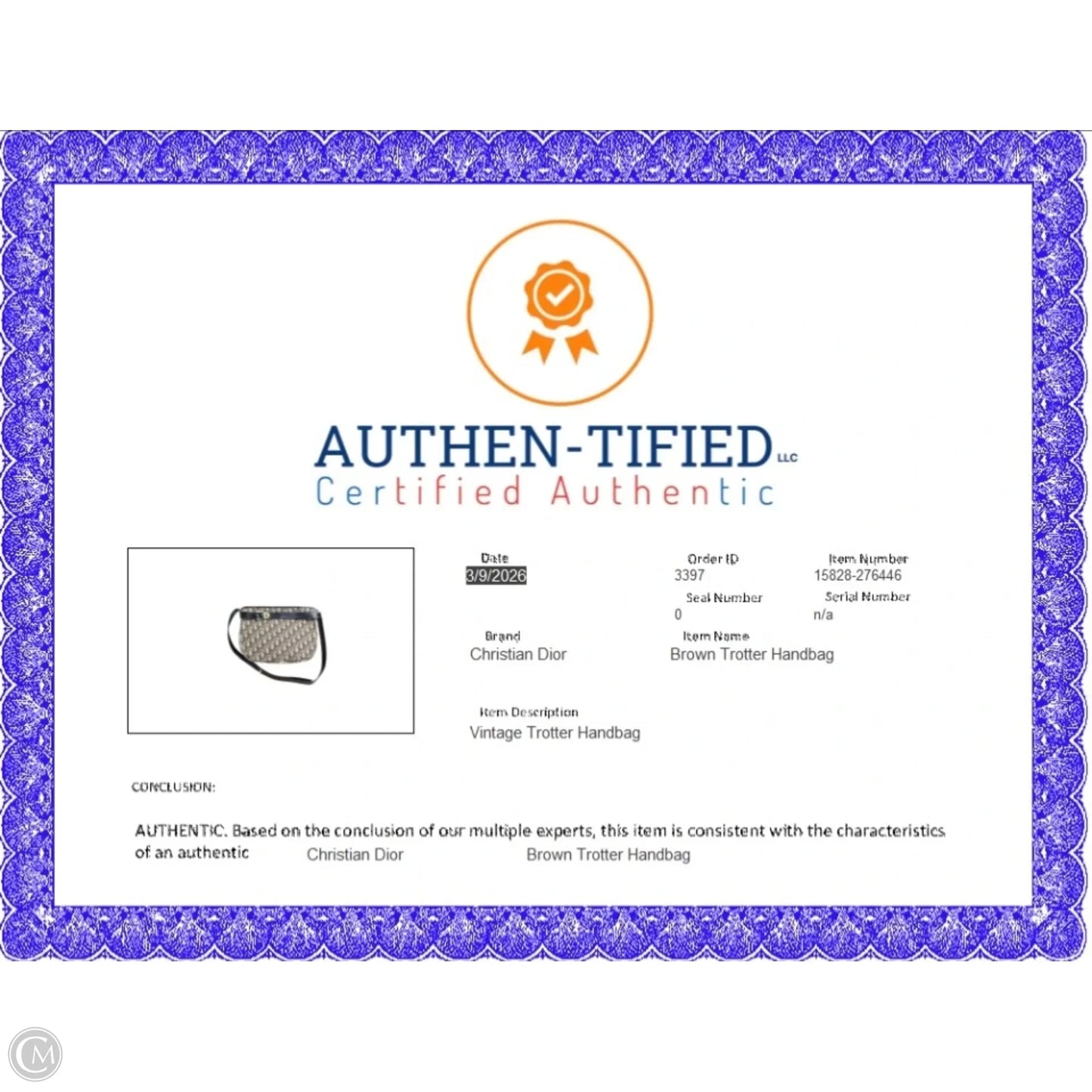 Handbag Luxury Designer By Dior, Size: Medium