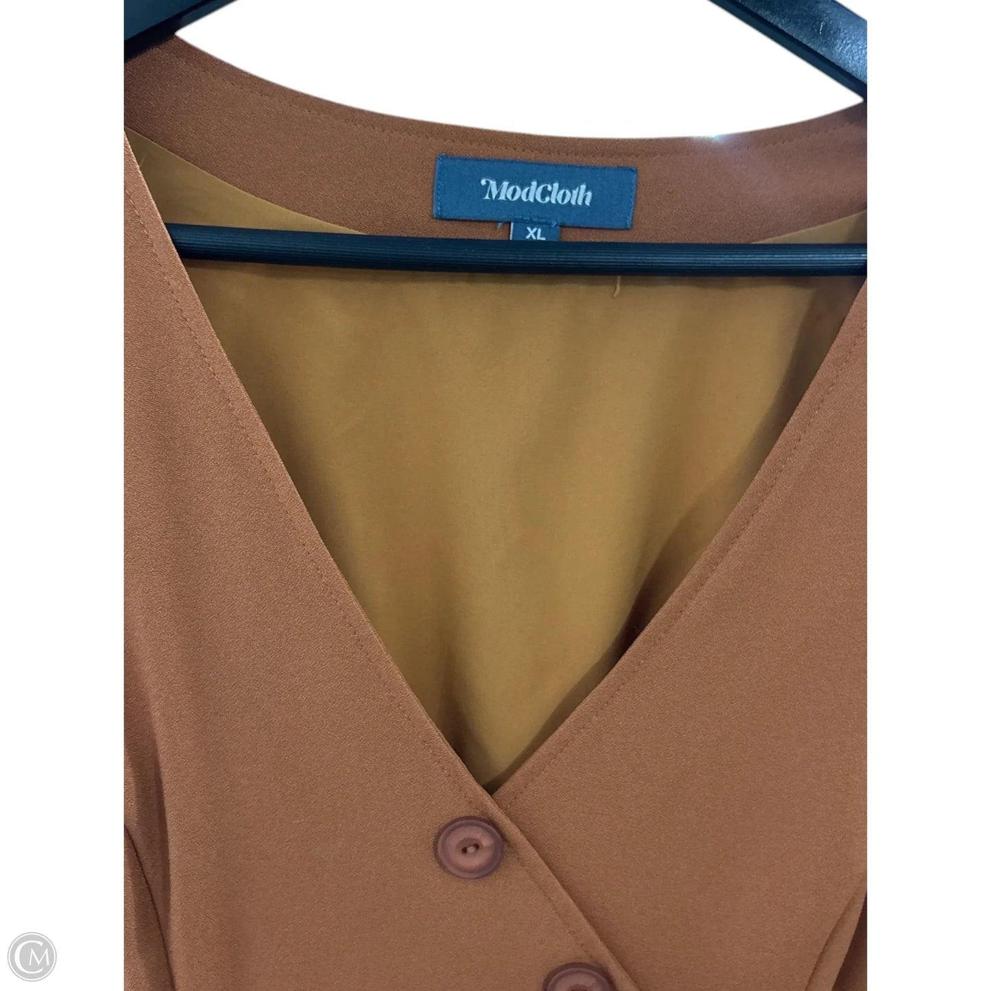 Dress Casual Midi By Modcloth In Orange, Size: Xl