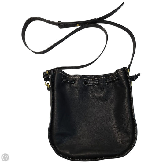 Handbag Leather By Fossil, Size: Medium