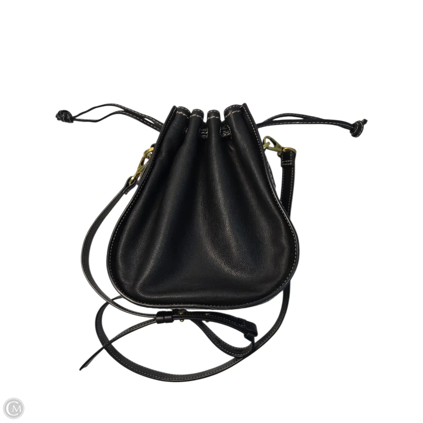 Handbag Leather By Fossil, Size: Medium