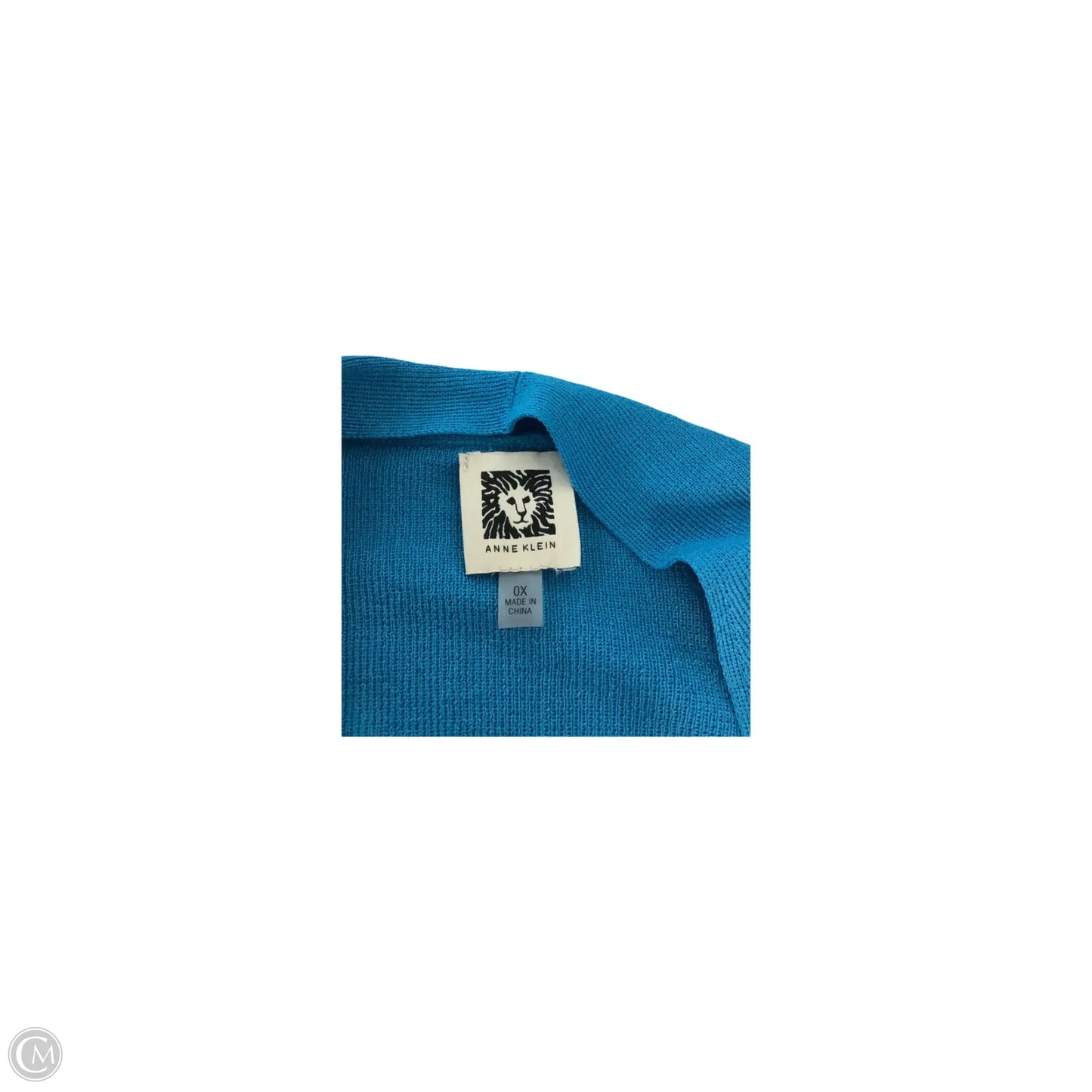Cardigan By Anne Klein In Blue, Size: Xl