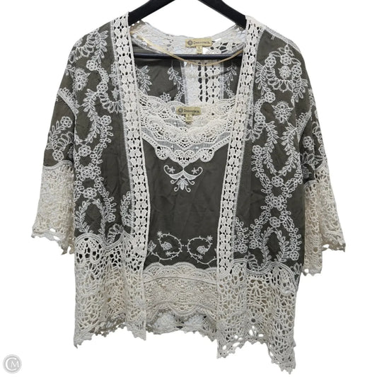 Top 2pc Short Sleeve By Democracy In Green, Size: S