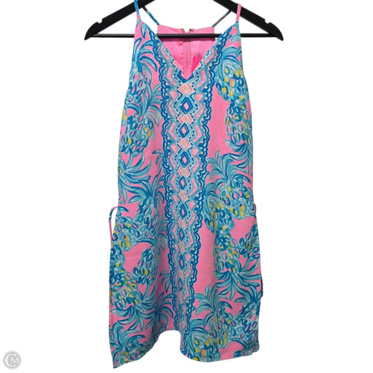 Dress Designer By Lilly Pulitzer In Blue & Pink, Size: 0