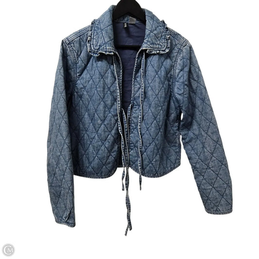 Jacket Denim By Divided In Blue, Size: S