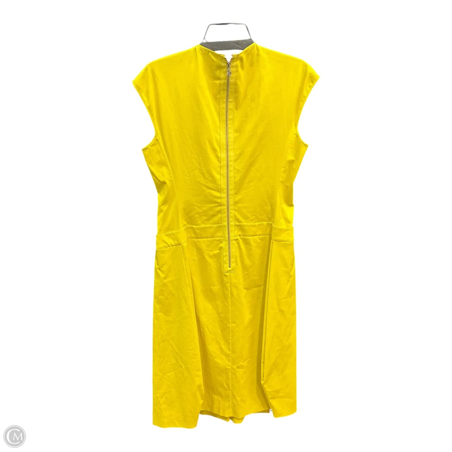 Dress Luxury Designer By Ferragamo In Yellow, Size: L