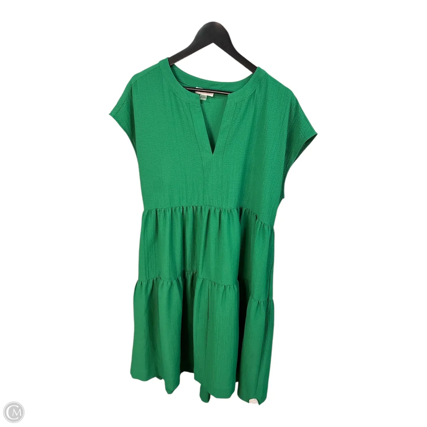 Dress Casual Midi By Calvin Klein In Green, Size: 14