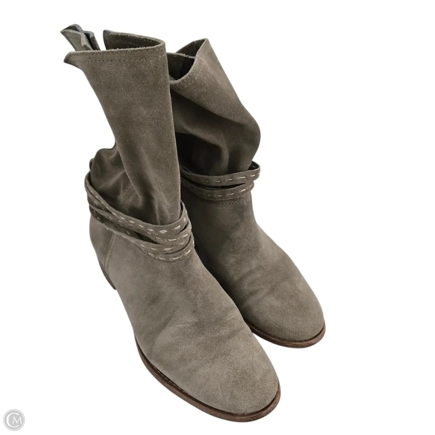 Boots Designer By Frye In Taupe, Size: 9