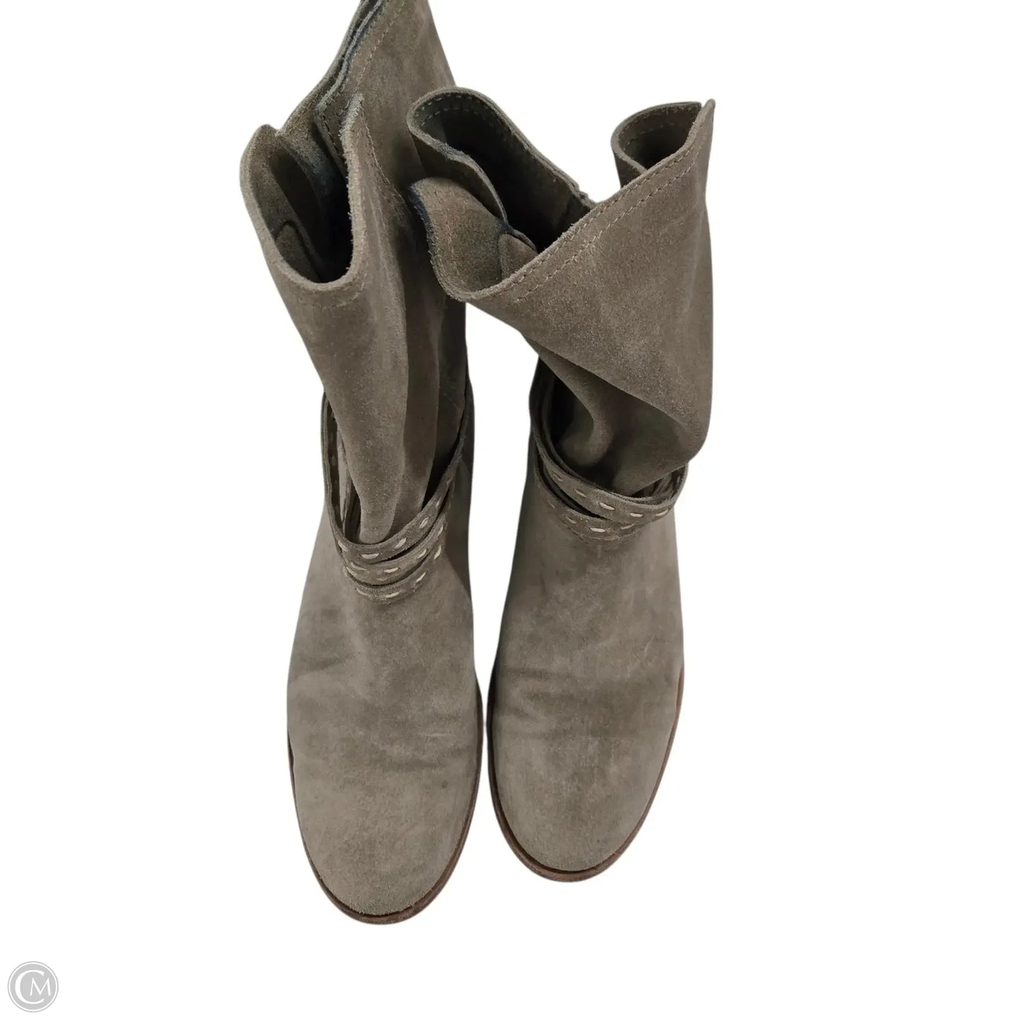 Boots Designer By Frye In Taupe, Size: 9