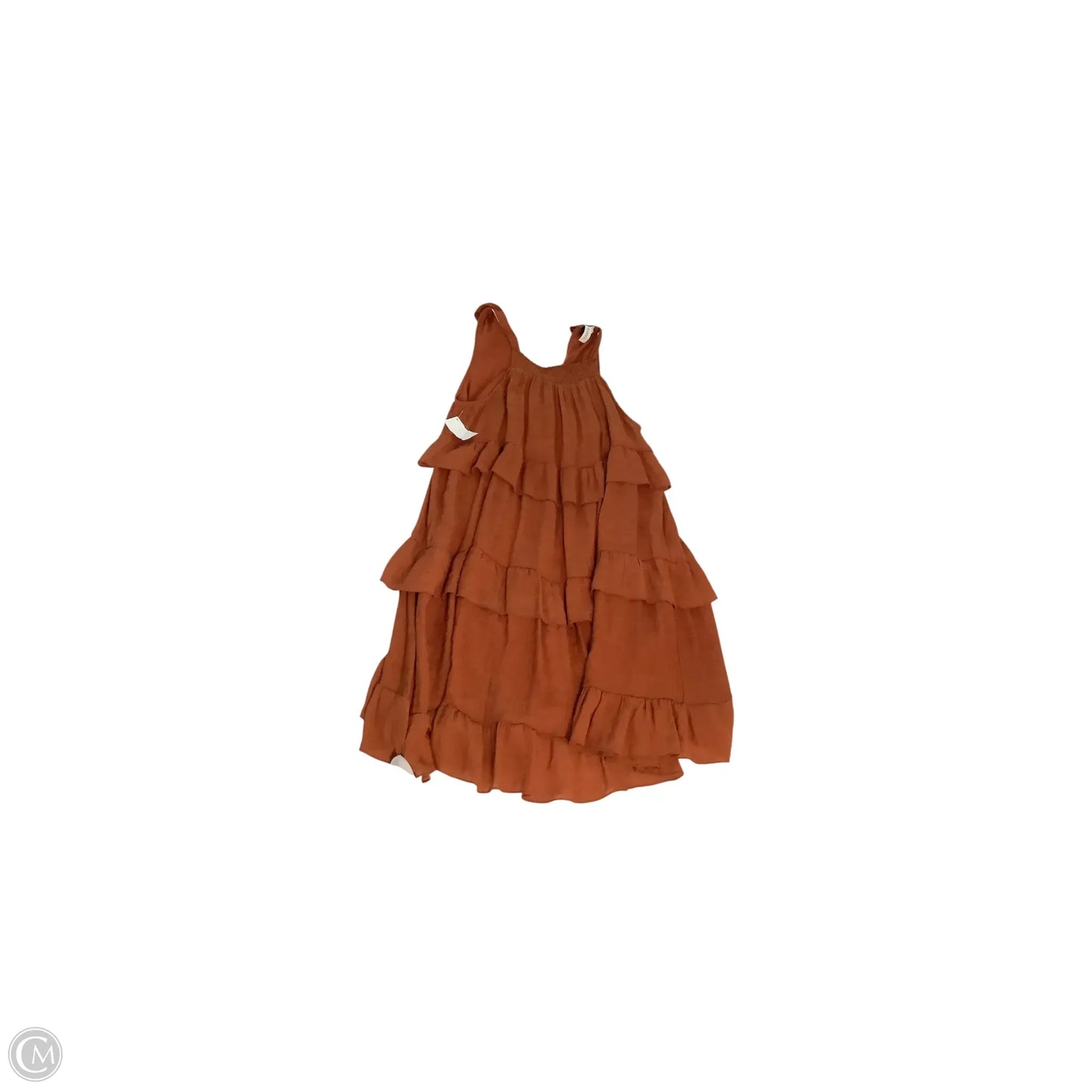 Dress Casual Midi By Grace + Karma In Orange, Size: L