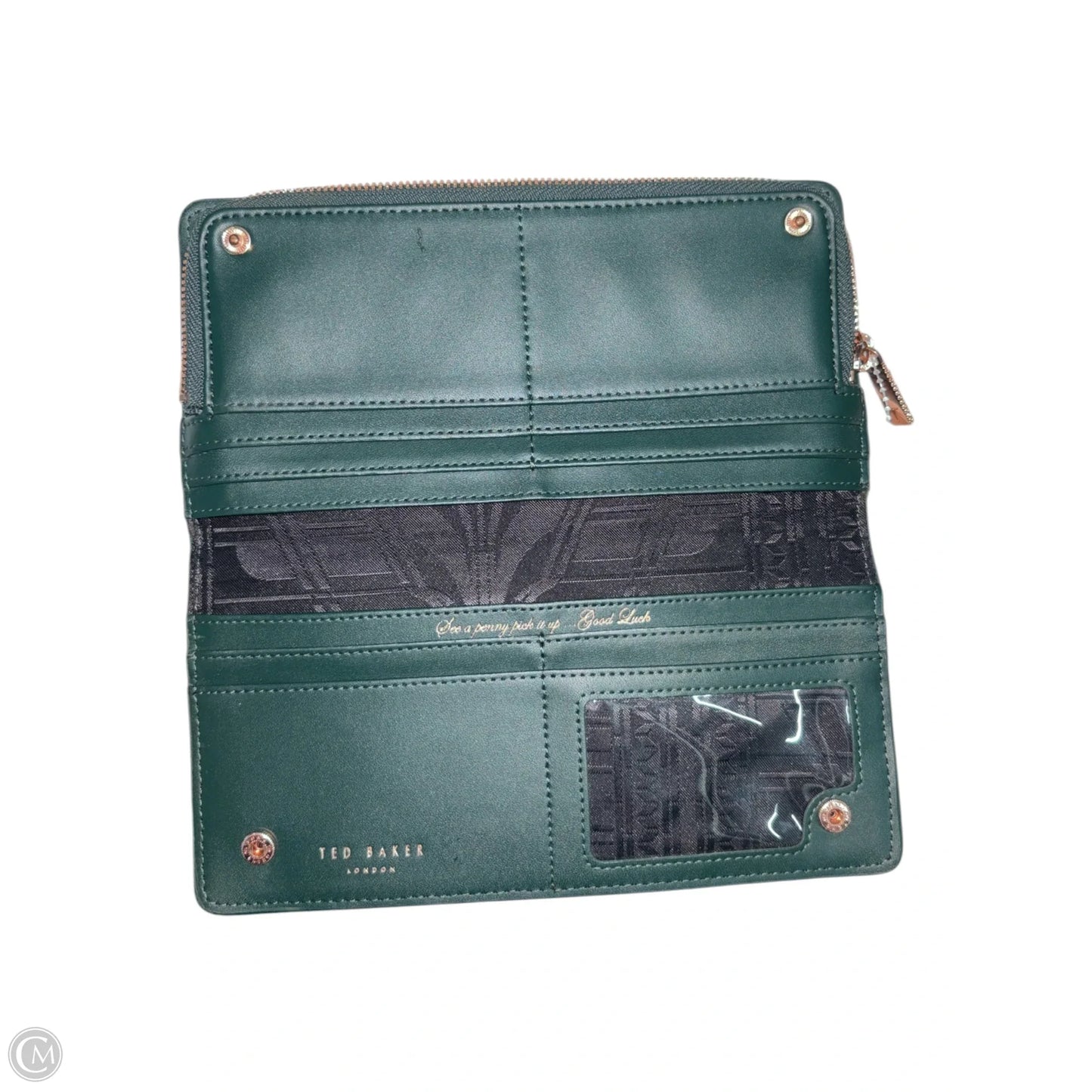 Wallet Leather By Ted Baker, Size: Large