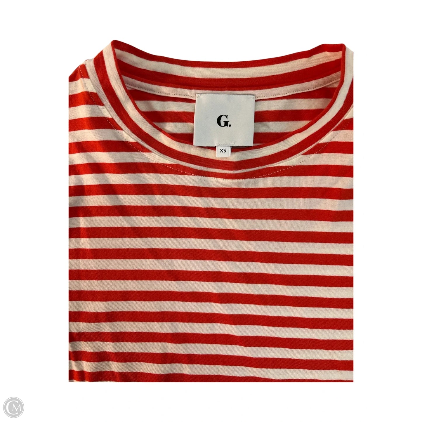 Top Short Sleeve Basic By Clothes Mentor In Striped Pattern, Size: Xs