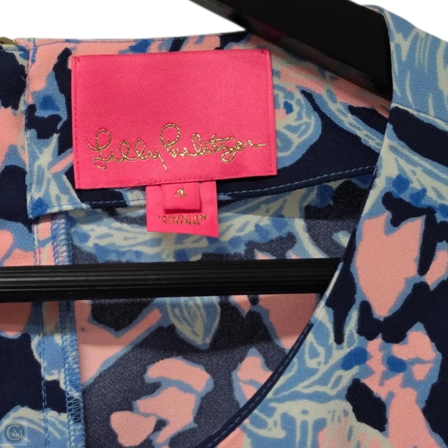 Dress Designer By Lilly Pulitzer In Blue & Pink, Size: 4