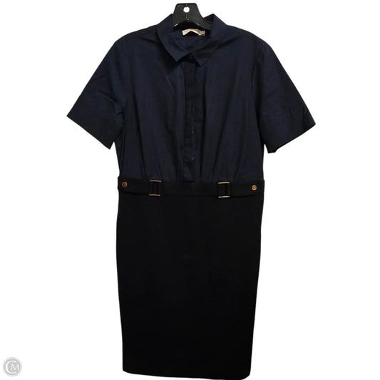 Dress Designer By Tory Burch In Black & Blue, Size: L