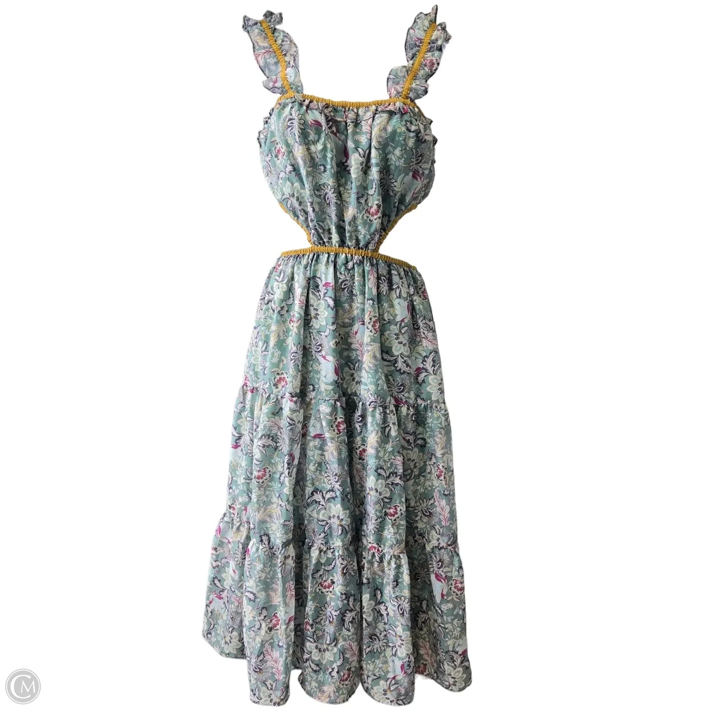 Dress Casual Midi By Current Air In Green, Size: S
