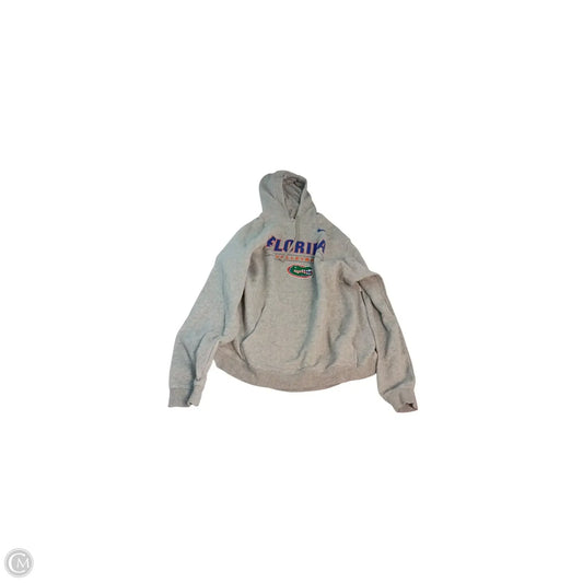 Sweatshirt Hoodie By Nike Apparel In Grey, Size: Xl