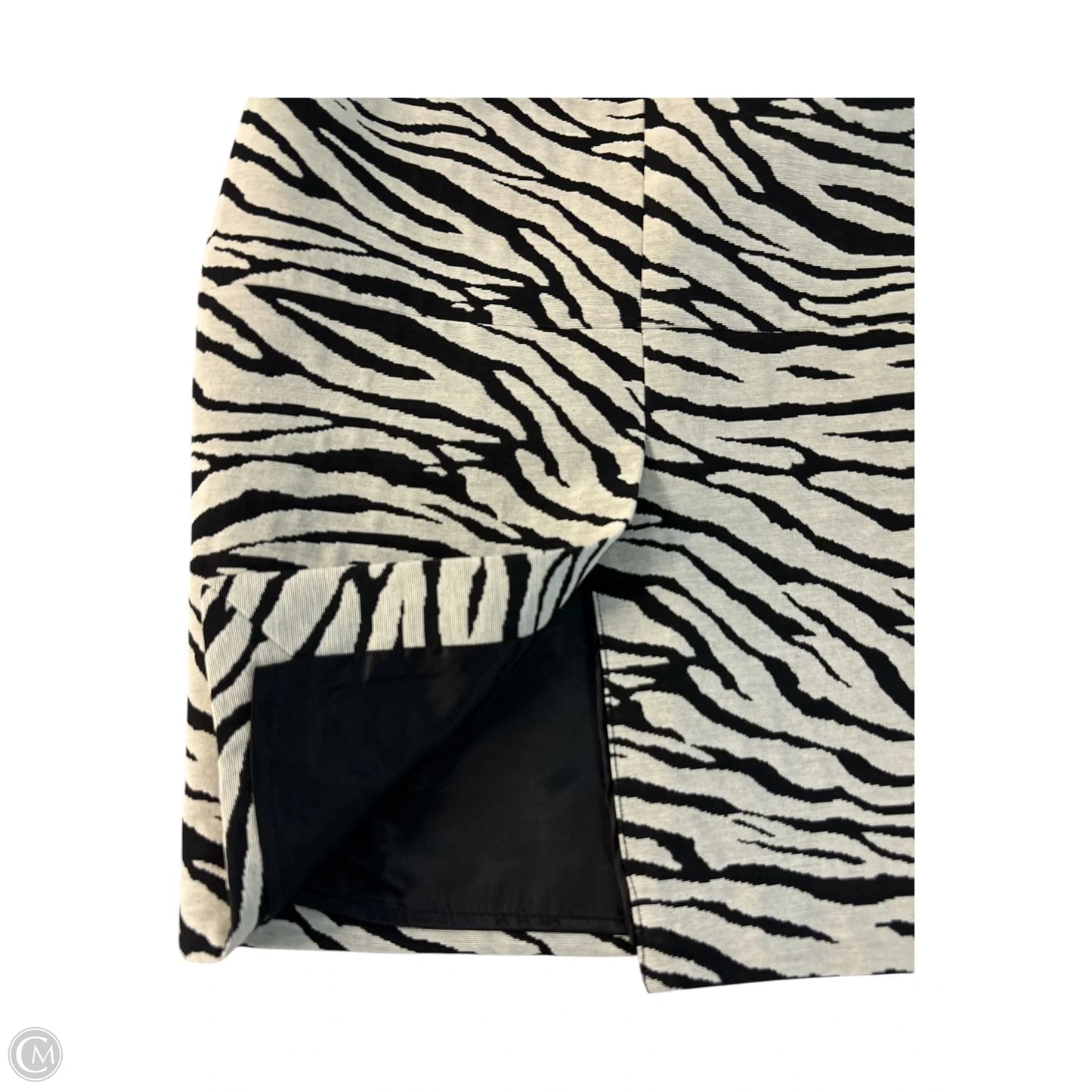 Skirt Midi By Clothes Mentor In Zebra Print, Size: 0