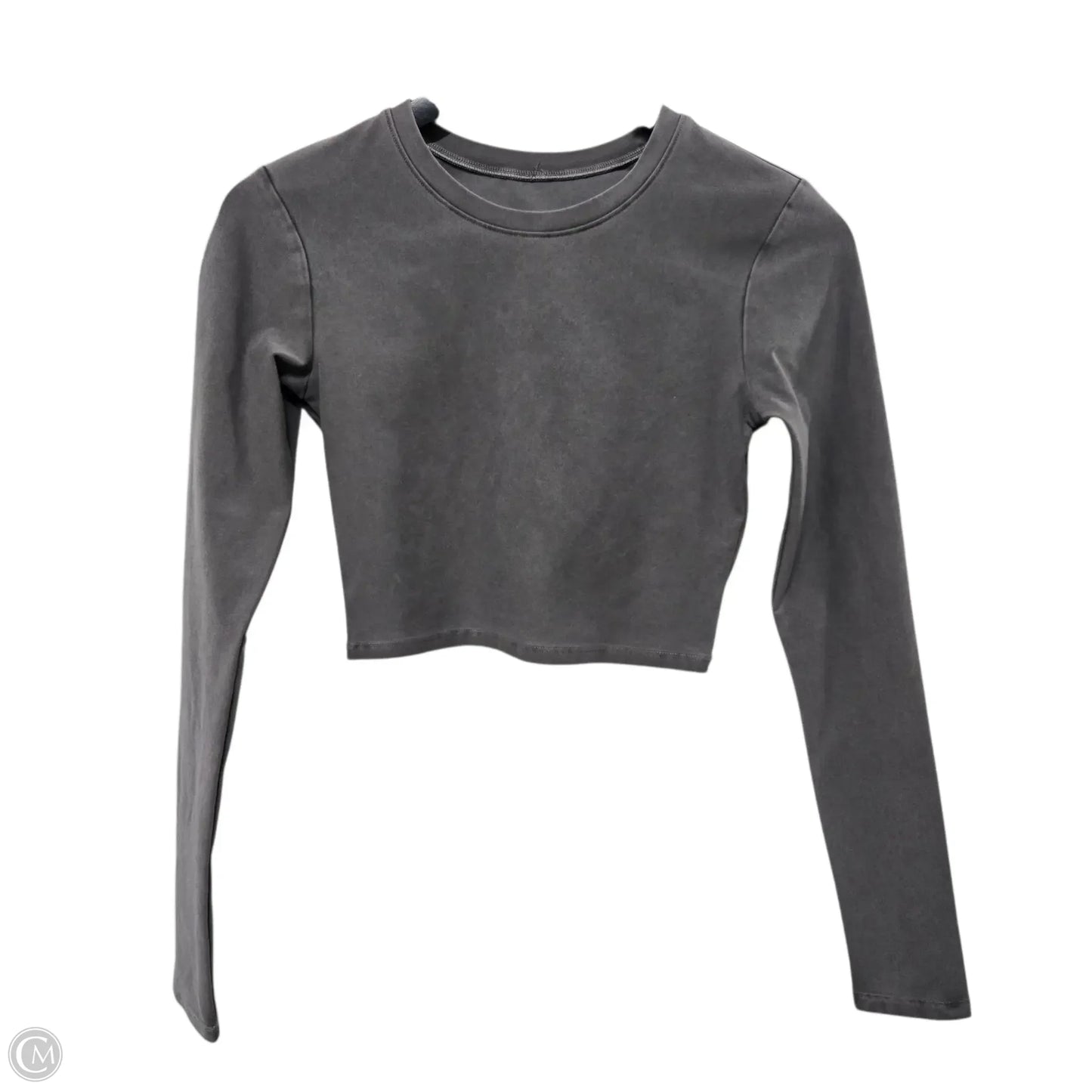 Athletic Top Long Sleeve Crewneck By Alo In Grey, Size: Xs