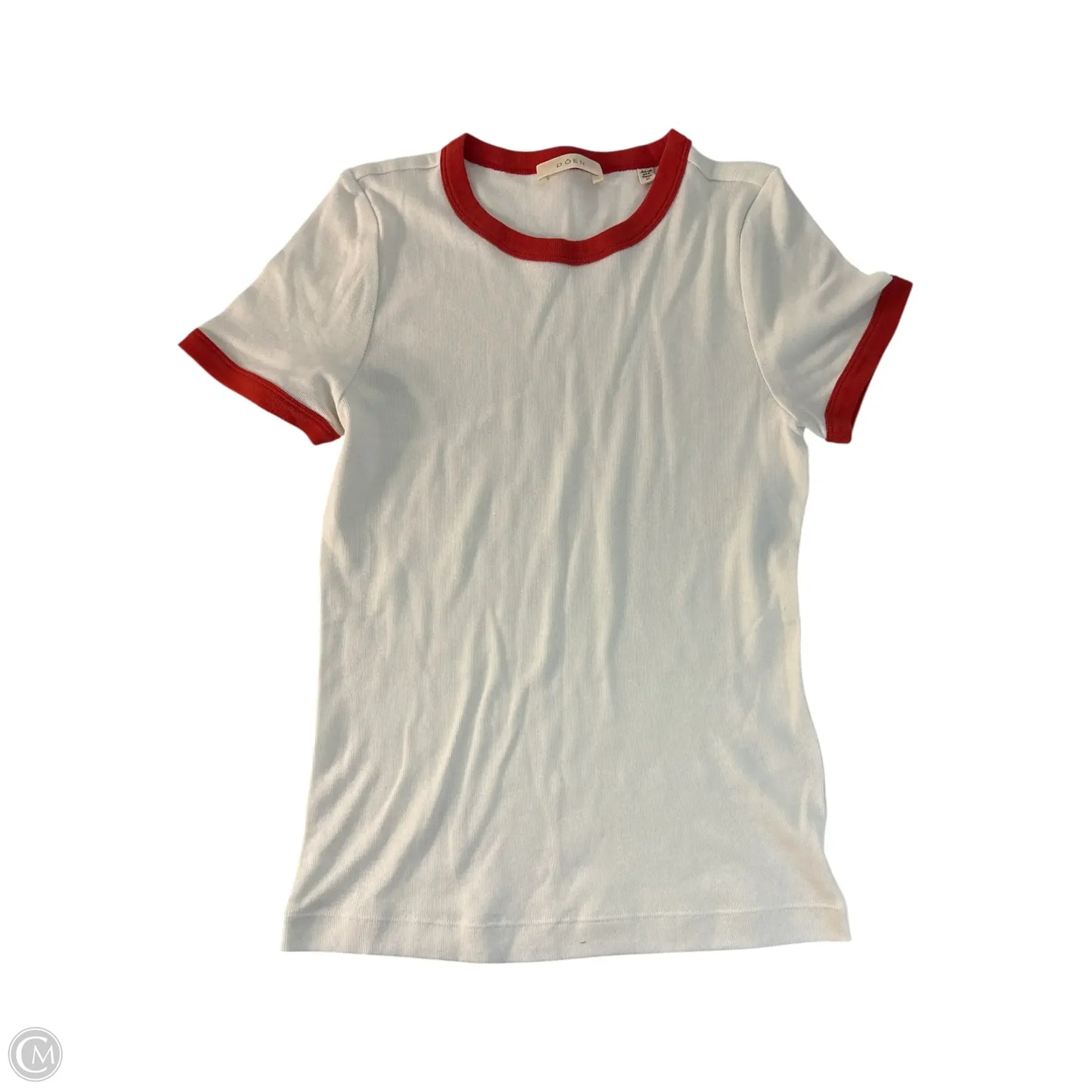 Top Short Sleeve Basic By Clothes Mentor In White, Size: M