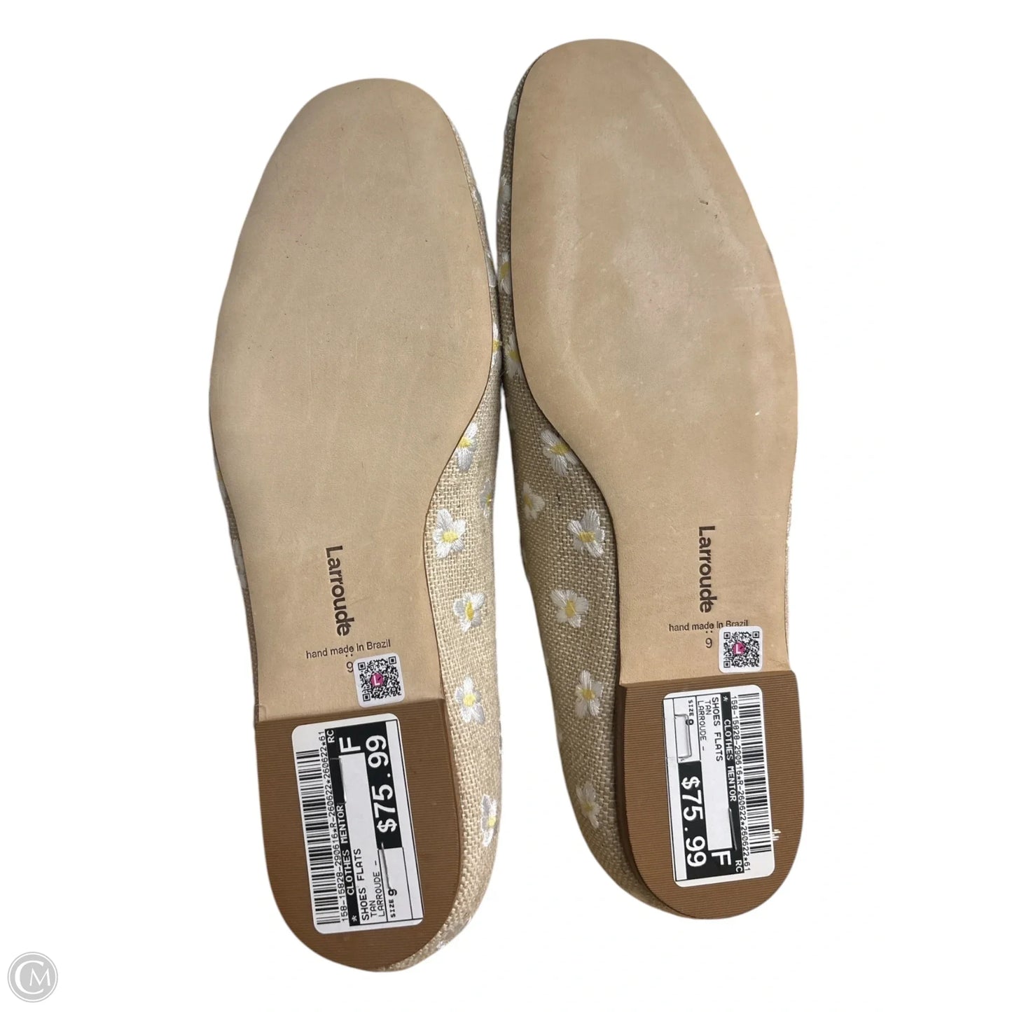 Shoes Flats By Clothes Mentor In Tan, Size: 9