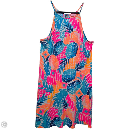 Dress Designer By Lilly Pulitzer In Blue & Orange, Size: M