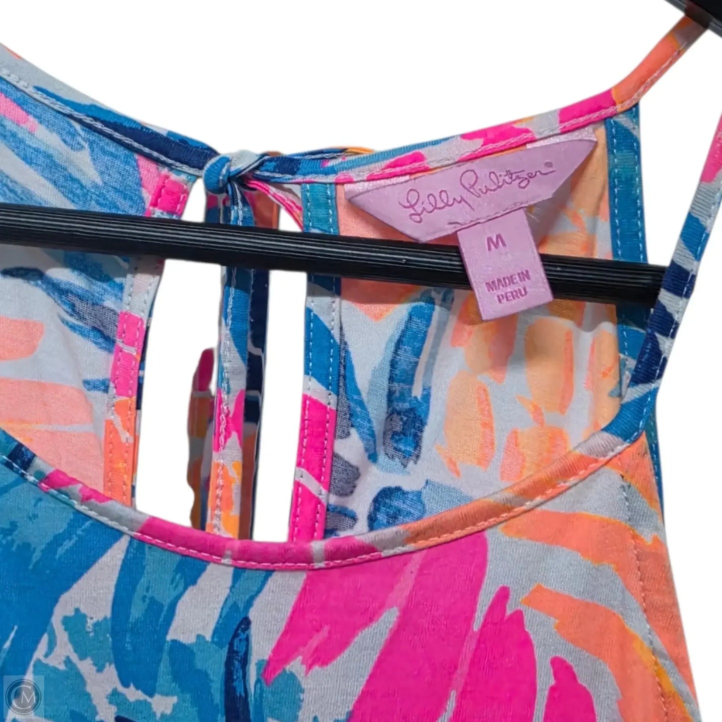 Dress Designer By Lilly Pulitzer In Blue & Orange, Size: M