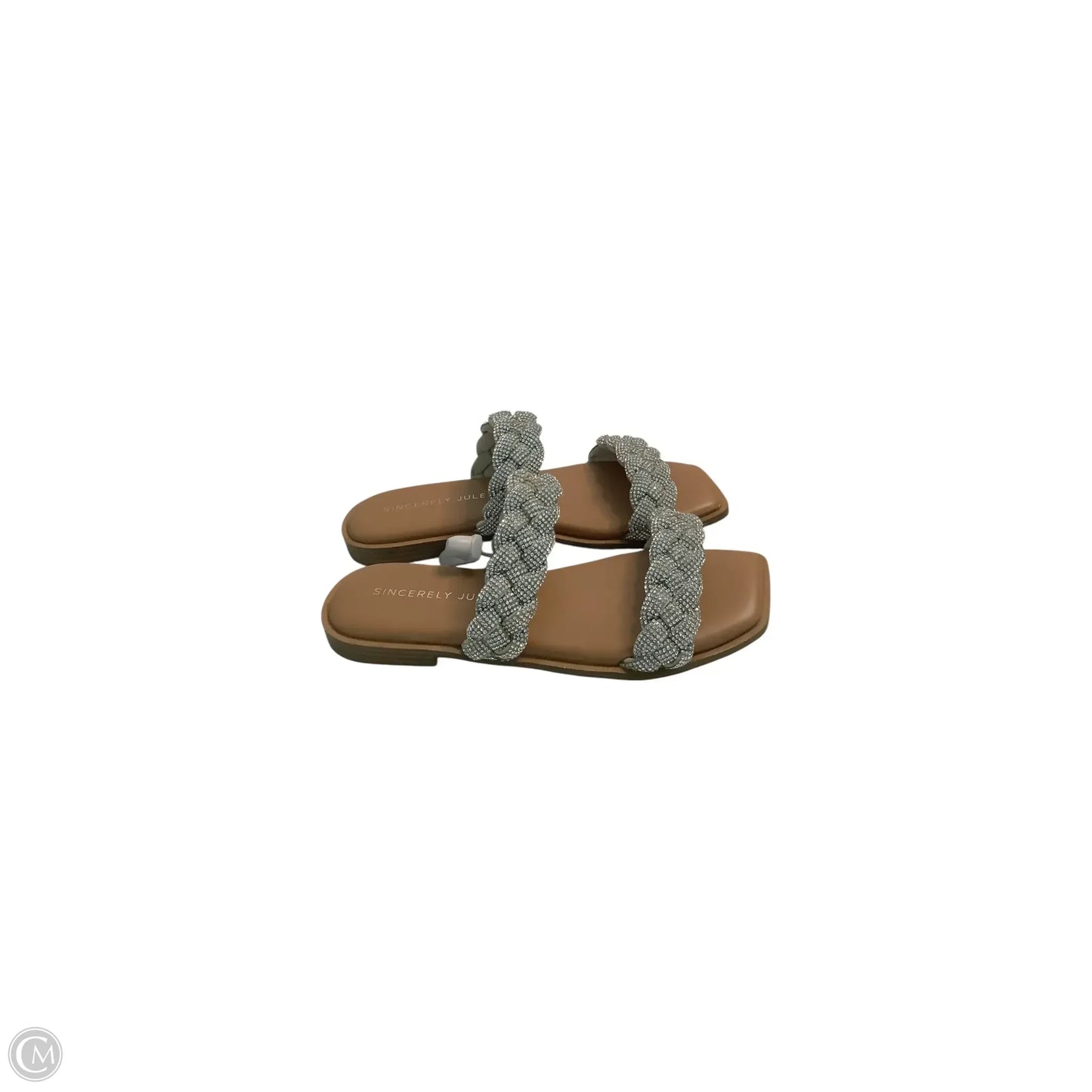 Sandals Flats By Sincerely Jules In Silver, Size: 9