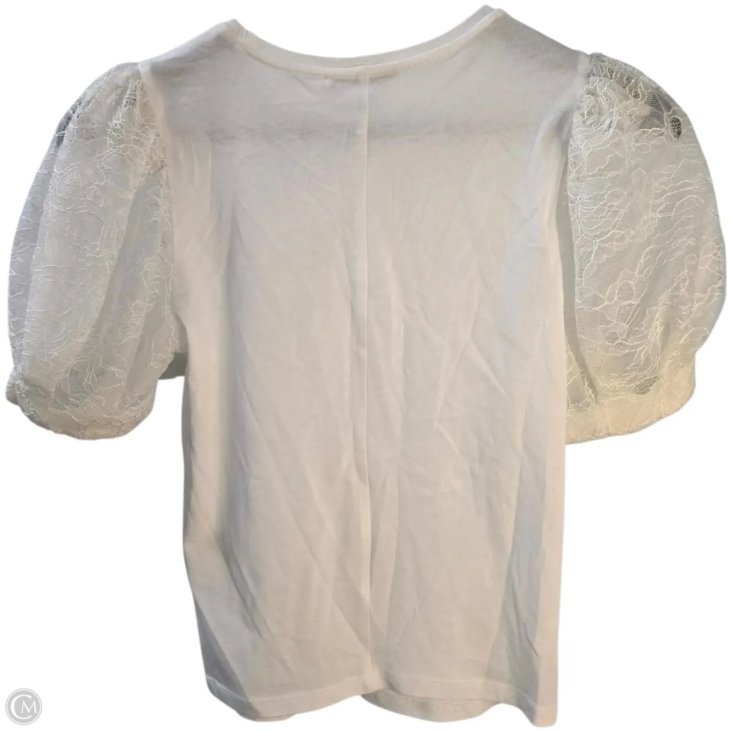 Top Short Sleeve Designer By Alice + Olivia In White, Size: Xs