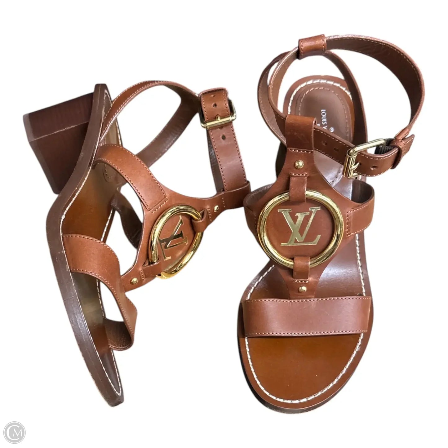 Sandals Luxury Designer By Louis Vuitton In Brown