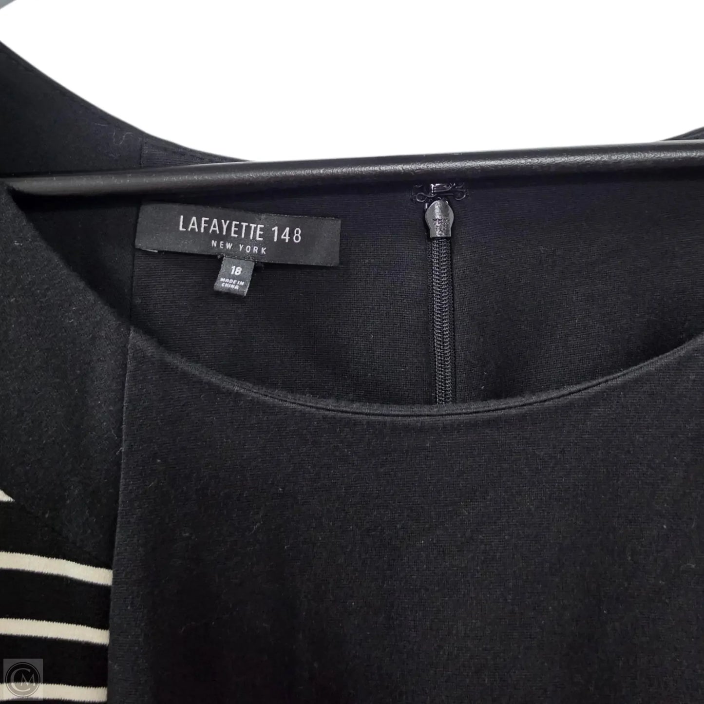 Dress Designer By Lafayette 148 In Black, Size: 18