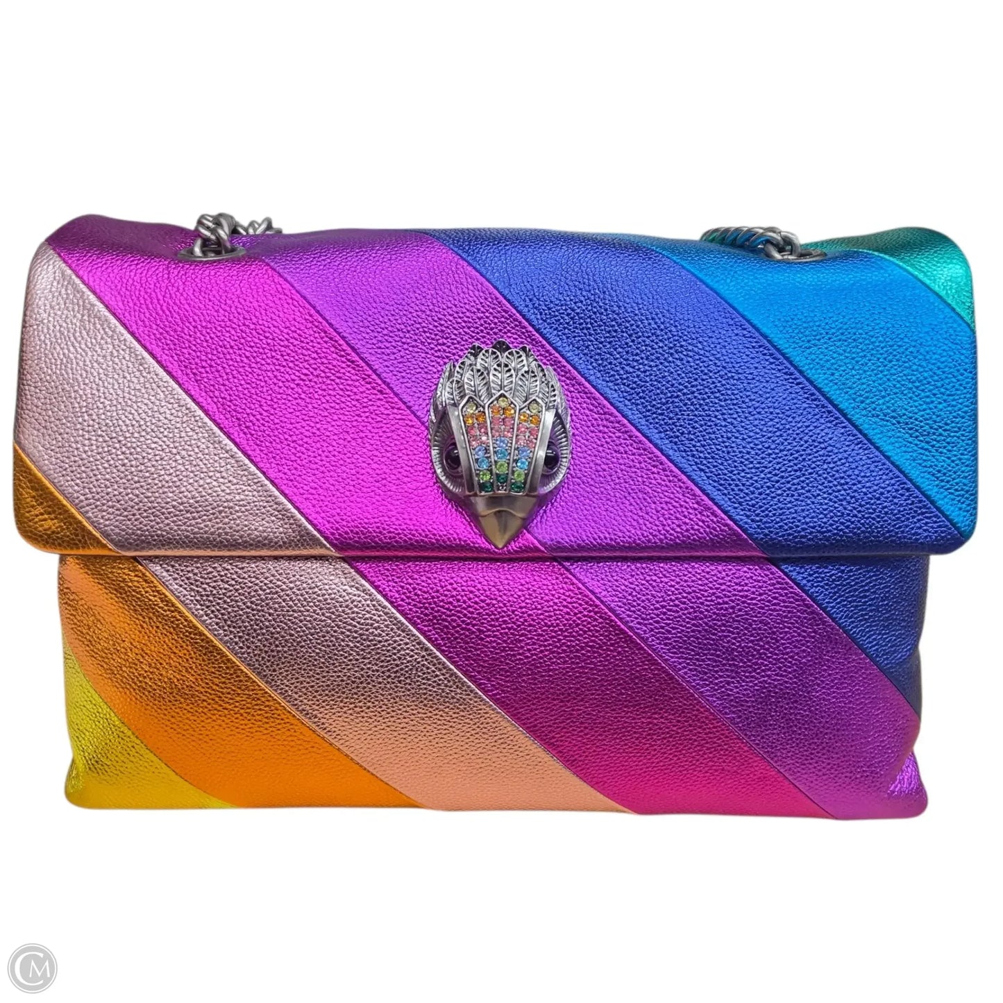 Handbag Leather By Kurt Geiger London, Size: Large